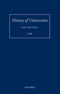 History of Universities (inbunden)