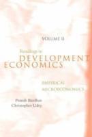  pranab bardhan Readings in Development Economics: v. 2 Empirical Microeconomics