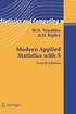 Modern Applied Statistics 4th Edition