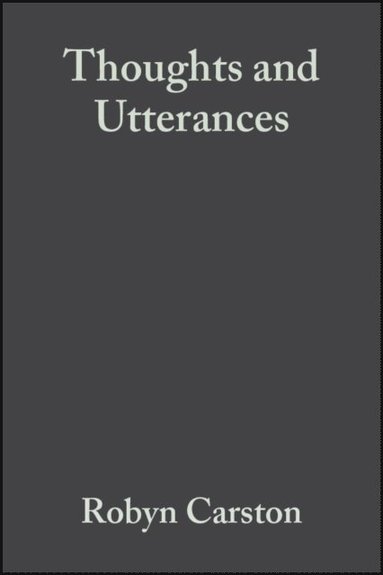 Thoughts and Utterances (e-bok)