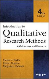 Introduction to Qualitative Research Methods (inbunden)