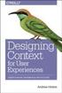 Designing Context for User Experiences