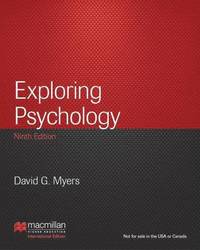 Exploring Psychology - David G Myers - Häftad (9781464147050) | Bokus