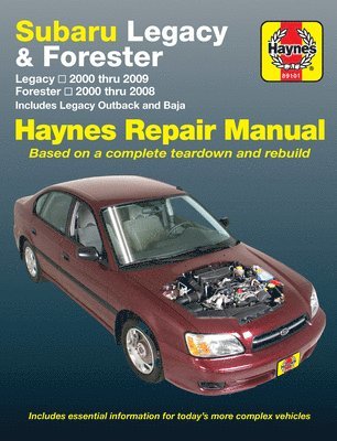 Subaru Legacy & Forester covering Legacy (2000-2009) & Forester (2000-2008), inc. Legacy Outback & Baja Haynes Repair Manual (USA) (hftad)