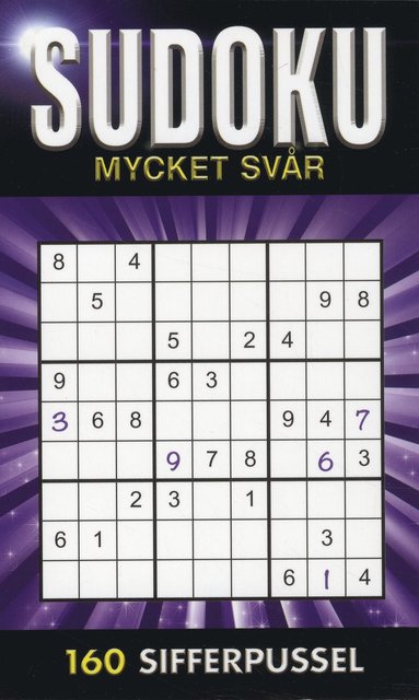 Sudoku Mycket svr Lila (pocket)