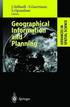 Geographical Information and Planning