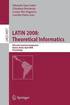 LATIN 2008: Theoretical Informatics