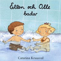 Ellen och Olle badar