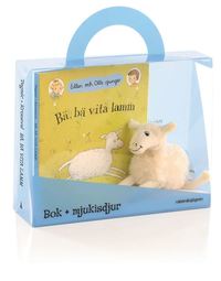 B, b vita lamm - Presentfrpackning : Bok + mjukisdjur (kartonnage)