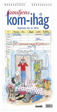 Familjens kom-ihg-kalender 2016 (hftad)