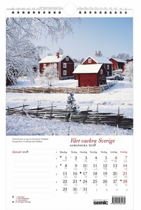 Vrt vackra Sverige almanacka 2018 (hftad)