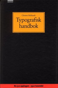 Omslagsbild: ISBN 9789170370885, Typografisk handbok