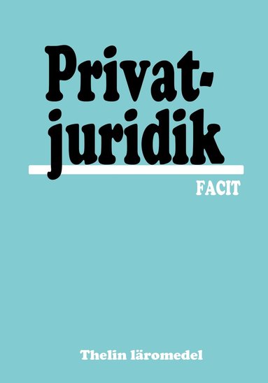 Privatjuridik - Facit (hftad)