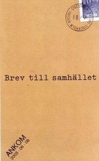 Omslagsbild: ISBN 9789189632707, Brev till samhället