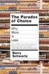 Paradox Of Choice