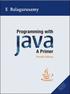 PROGRAMMING WITH JAVA