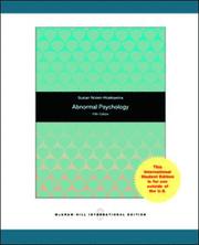 Abnormal Psychology (h�ftad)