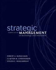 Strategic Management of Technology and Innovation (h�ftad)