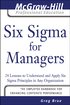 Six Sigma for Managers