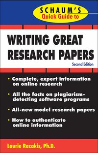 Schaum's Quick Guide to Writing Great Research Papers (h�ftad)
