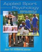 Applied Sport Psychology: Personal Growth to Peak Performance (h�ftad)