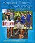 Applied Sport Psychology: Personal Growth to Peak Performance