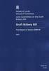 Draft Bribery Bill: v. 1 Report, Together with Formal Minutes