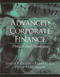 Advanced Corporate Finance (inbunden)