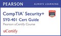 CompTIA Security+ SY0-401 Pearson uCertify Course Student Access Card