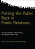 Putting the Public Back in Public Relations