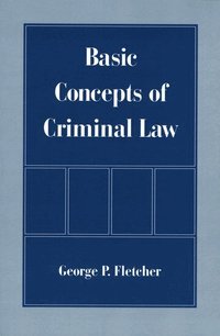Basic Concepts of Criminal Law (inbunden)