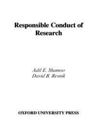 Responsible Conduct of Research (h�ftad)