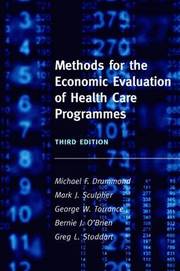 Methods for the Economic Evaluation of Health Care Programmes (h�ftad)