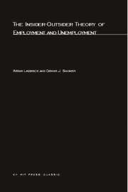 The Insider-outsider Theory of Employment and Unemployment (h�ftad)
