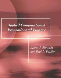 Applied Computational Economics and Finance (h�ftad)