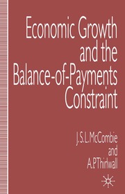 Economic Growth and the Balance of Payments Constraint (inbunden)