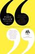The Paris Review Interview: Volume 1