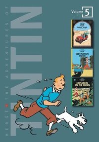 Adventures of Tintin 3 Complete Adventures in One Volume: WITH Destination Moon AND Explorers on the Moon (inbunden)