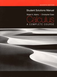 Student Solutions Manual for Calculus: A Complete Course (h�ftad)