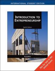 Introduction to Entrepreneurship (h�ftad)