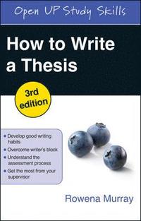How to Write a Thesis (h�ftad)