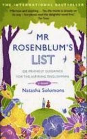 Mr Rosenblum's List: Or Friendly Guidance For The Aspiring Englishman (h�ftad)