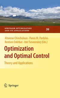Optimization and Optimal Control (inbunden)