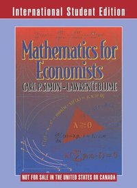 Mathematics for Economists (h�ftad)