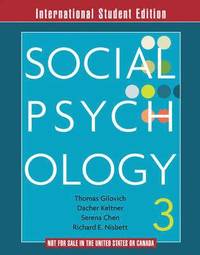 Social Psychology (h�ftad)