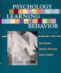 Psychology of Learning and Behaviour (h�ftad)