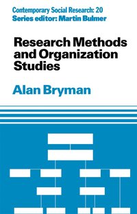 Research Methods and Organization Studies (h�ftad)