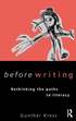 Before Writing