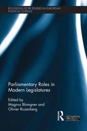 Parliamentary Roles in Modern Legislatures (inbunden)