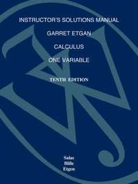 Calculus: Instructor's Solutions Manual (h�ftad)